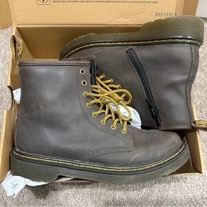 Dr. Martens Brown Leather Children’s Boots